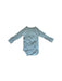 A Blue Long Sleeve Bodysuits from Petit Bateau in size 6-12M for neutral. (Back View)