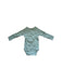 A Green Long Sleeve Bodysuits from Petit Bateau in size 6-12M for neutral. (Back View)
