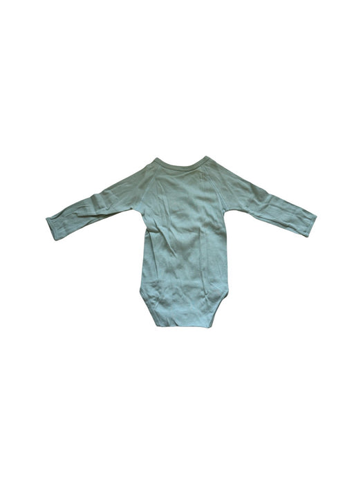 A Green Long Sleeve Bodysuits from Petit Bateau in size 6-12M for neutral. (Back View)