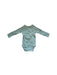 A Green Long Sleeve Bodysuits from Petit Bateau in size 6-12M for neutral. (Back View)