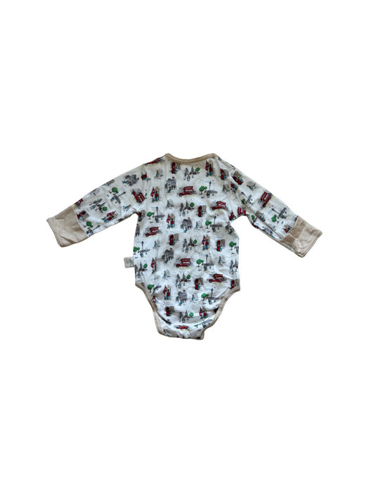A White Long Sleeve Bodysuits from Primeval in size 6-12M for neutral. (Back View)