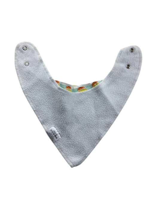 A Blue Bibs from The Wee Bean in size O/S for neutral. (Back View)