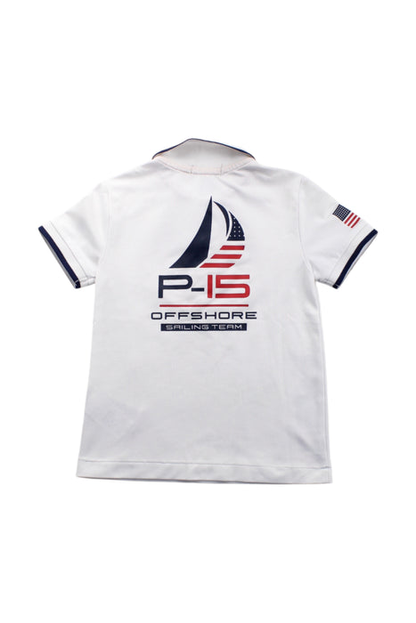 A White Short Sleeve Polos from Polo Ralph Lauren in size 2T for boy. (Back View)
