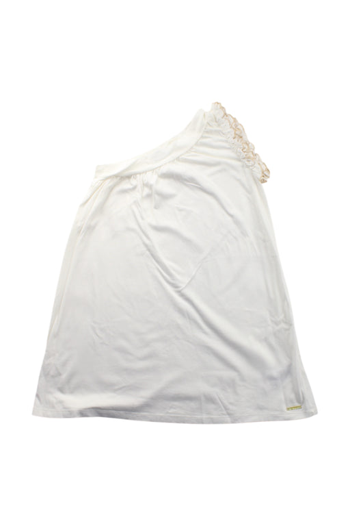 A White Sleeveless Tops from Little Marc Jacobs in size 6T for girl. (Front View)