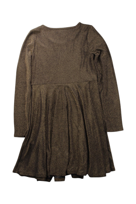 A Metallic Long Sleeve Dresses from Nordstrom in size 14Y for girl. (Back View)