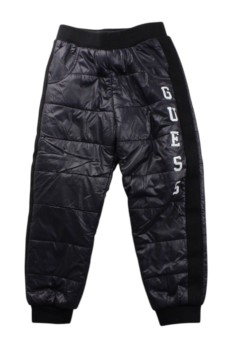 A Black Puffer/Quilted Coats & Outerwear from Guess in size 5T for boy. (Front View)