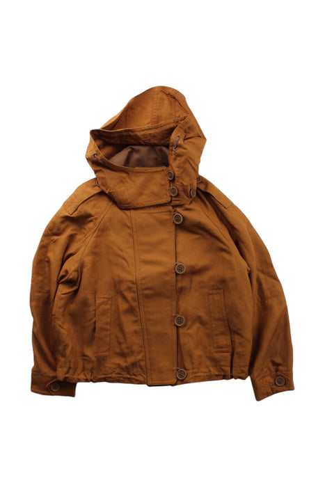 A Brown Rain Jackets from Burberry in size 6T for neutral. (Front View)