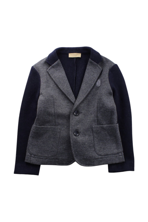 A Grey Blazers from Trussardi in size 6T for boy. (Front View)
