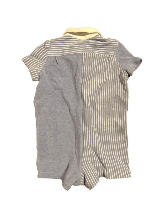 A Blue Short Sleeve Rompers from Ralph Lauren in size 6-12M for boy. (Back View)
