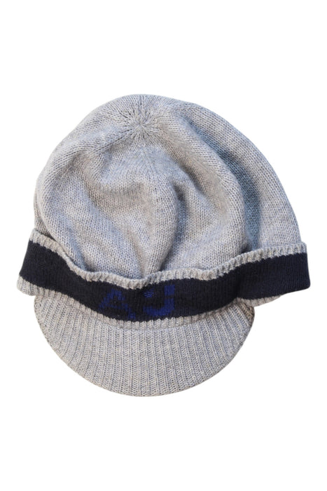 A Grey Winter Hats from Armani in size 4T for boy. (Front View)