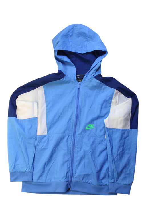 A Blue Lightweight Jackets from Nike in size 13Y for boy. (Front View)