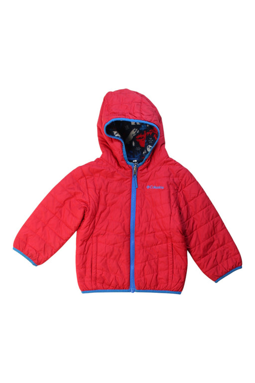 A Red Puffer/Quilted Coats & Outerwear from Columbia in size 3T for boy. (Front View)