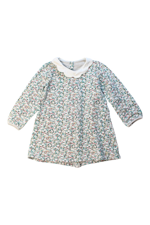 A Multicolour Long Sleeve Dresses from Petit Bateau in size 3T for girl. (Front View)