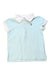 A Blue Short Sleeve Polos from Polo Ralph Lauren in size 3T for girl. (Front View)