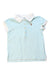 A Blue Short Sleeve Polos from Polo Ralph Lauren in size 3T for girl. (Front View)