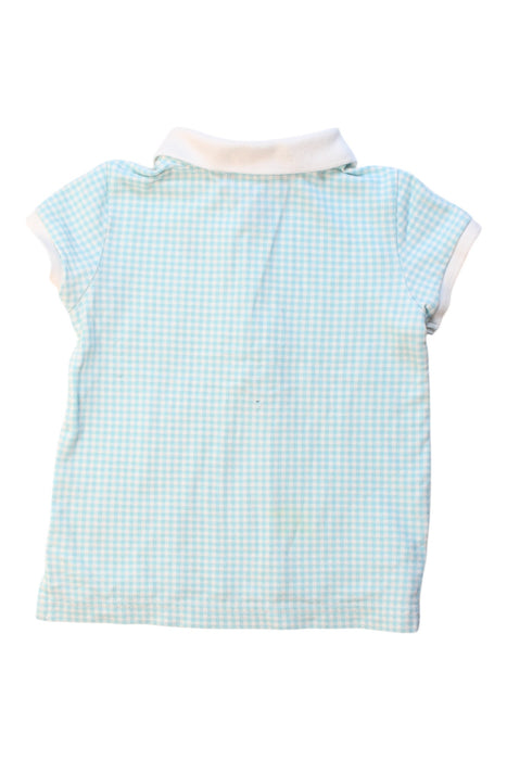 A Blue Short Sleeve Polos from Polo Ralph Lauren in size 3T for girl. (Back View)