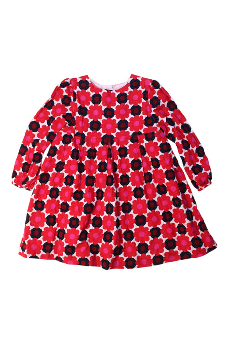 A Multicolour Long Sleeve Dresses from Jacadi in size 4T for girl. (Front View)
