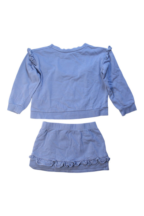 A Blue Skirt Sets from Seed in size 6T for girl. (Back View)