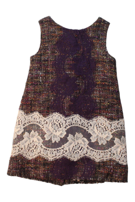 A Multicolour Sleeveless Dresses from Dolce & Gabbana in size 4T for girl. (Front View)