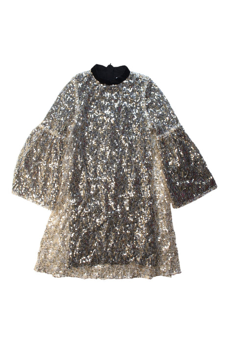 A Silver Long Sleeve Dresses from Wild & Gorgeous in size 8Y for girl. (Front View)