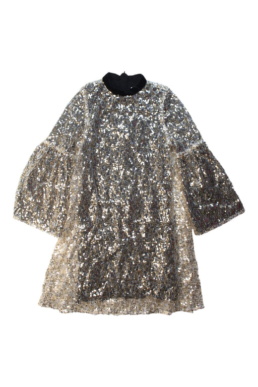 A Silver Long Sleeve Dresses from Wild & Gorgeous in size 8Y for girl. (Front View)