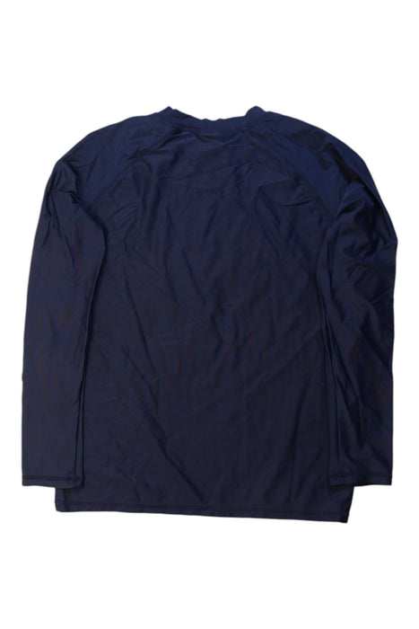 A Navy Rash Guards from Snapper Rock in size 12Y for boy. (Back View)