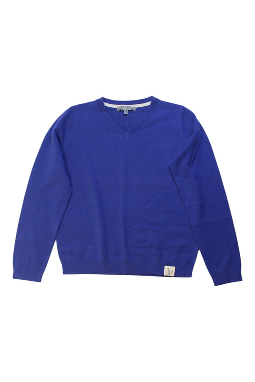 A Blue Knit Sweaters from Bonpoint in size 8Y for boy. (Front View)
