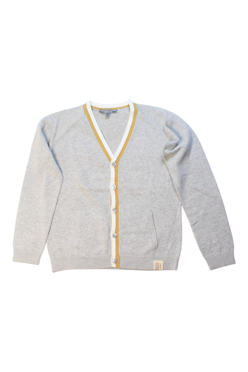 A Grey Cardigans from Bonpoint in size 8Y for boy. (Front View)