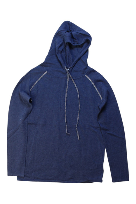 A Blue Hooded Sweatshirts from Excuse My French in size 10Y for girl. (Front View)