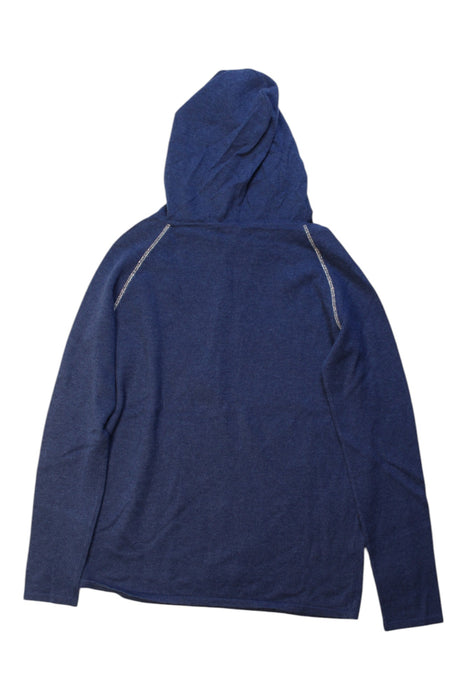 A Blue Hooded Sweatshirts from Excuse My French in size 10Y for girl. (Back View)