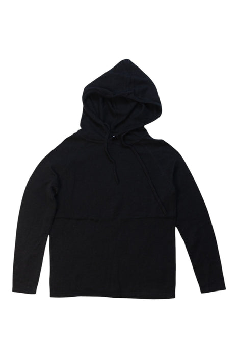 A Black Hooded Sweatshirts from Excuse My French in size 10Y for girl. (Front View)