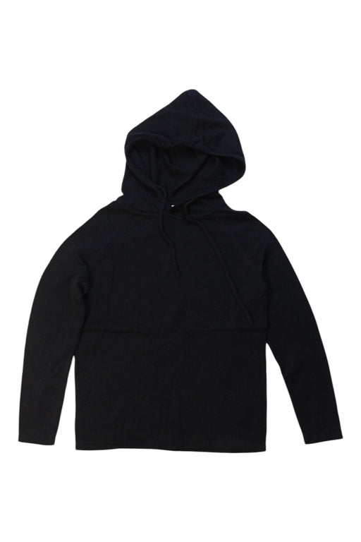 A Black Hooded Sweatshirts from Excuse My French in size 10Y for girl. (Front View)
