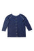 A Navy Long Sleeve Tops from Excuse My French in size 8Y for girl. (Front View)