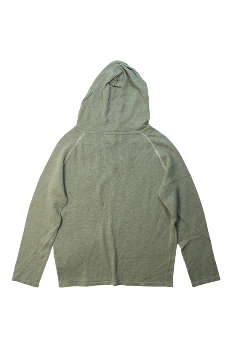 A Green Hooded Sweatshirts from Excuse My French in size 8Y for girl. (Back View)