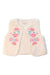 A Ivory Outerwear Vests from Louise Misha in size 4T for girl. (Front View)