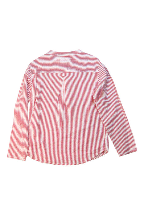A Red Long Sleeve Shirts from Arsène et les pipelettes in size 8Y for girl. (Back View)