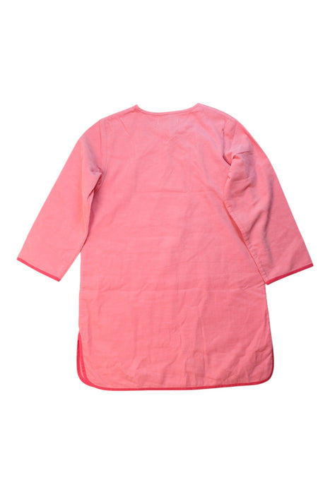 A Pink Long Sleeve Dresses from Tang'Roulou in size 6T for girl. (Back View)