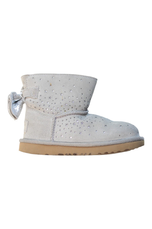 A Silver Winter Boots from UGG in size 6T for girl. (Front View)