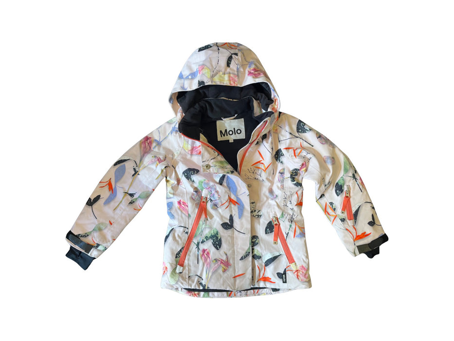 A Multicolour Ski Jackets from Molo in size 6T for girl. (Front View)