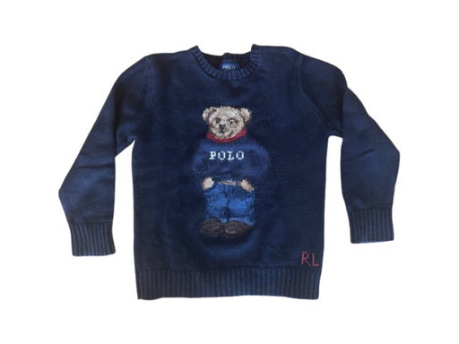 A Navy Knit Sweaters from Polo Ralph Lauren in size 7Y for neutral. (Front View)