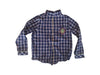 A Blue Long Sleeve Shirts from Cyrillus in size 8Y for boy. (Front View)