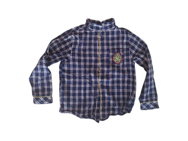 A Blue Long Sleeve Shirts from Cyrillus in size 8Y for boy. (Front View)
