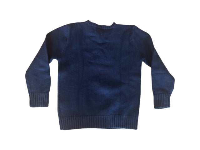 A Navy Knit Sweaters from Polo Ralph Lauren in size 7Y for neutral. (Back View)