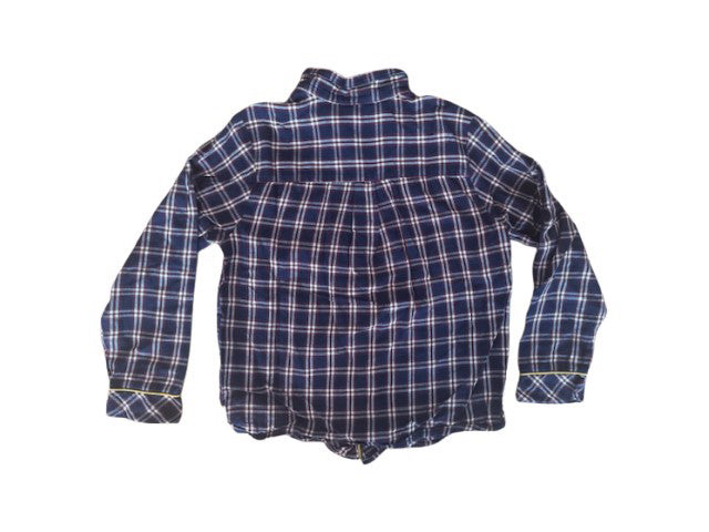 A Blue Long Sleeve Shirts from Cyrillus in size 8Y for boy. (Back View)