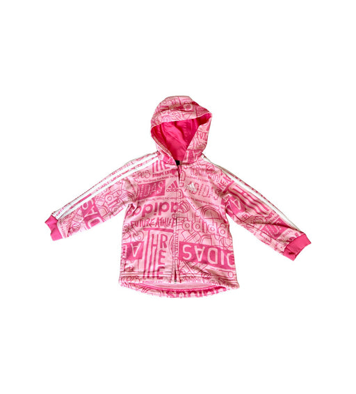 A Pink Lightweight Jackets from Adidas in size 18-24M for girl. (Front View)