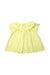 A Yellow Sleeveless Dresses from Petit Main in size 18-24M for girl. (Back View)
