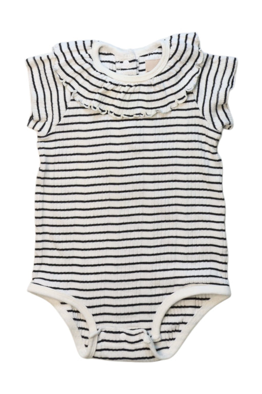 A Black Sleeveless Bodysuits from Petit Main in size 18-24M for girl. (Front View)