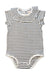 A Black Sleeveless Bodysuits from Petit Main in size 18-24M for girl. (Front View)