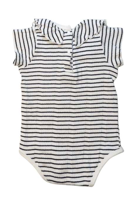 A Black Sleeveless Bodysuits from Petit Main in size 18-24M for girl. (Back View)