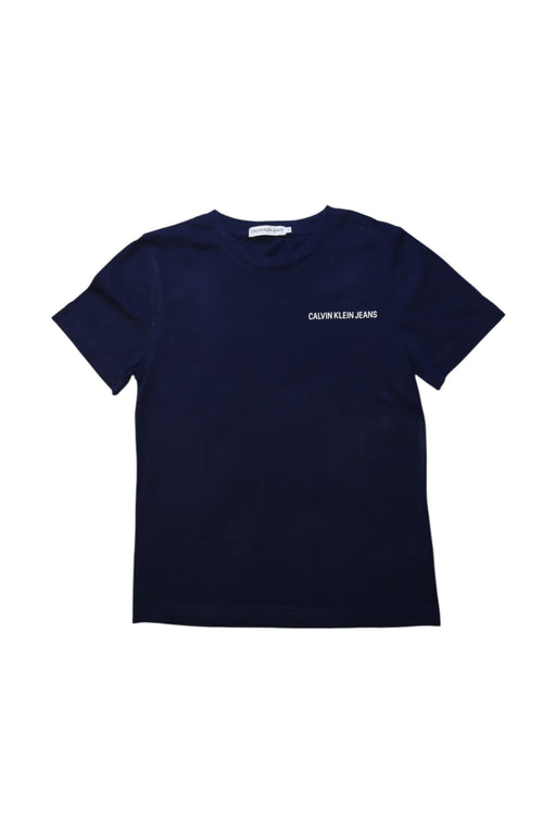 A Navy Short Sleeve T Shirts from Calvin Klein in size 8Y for neutral. (Front View)